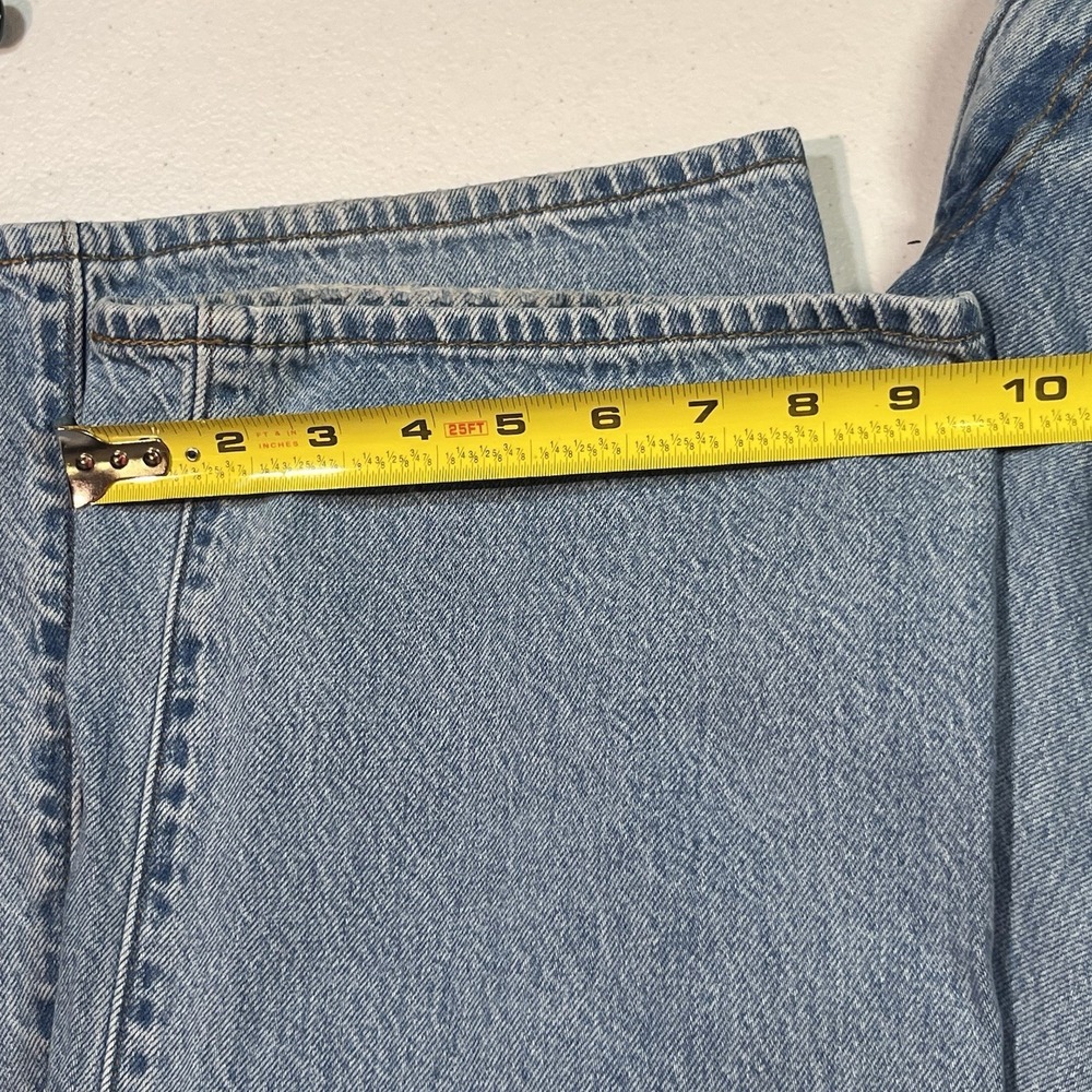 Levi's Women's Blue Denim Premium Ribcage Wide Leg Jeans 24 X 32 High Rise - Picture 2 of 11